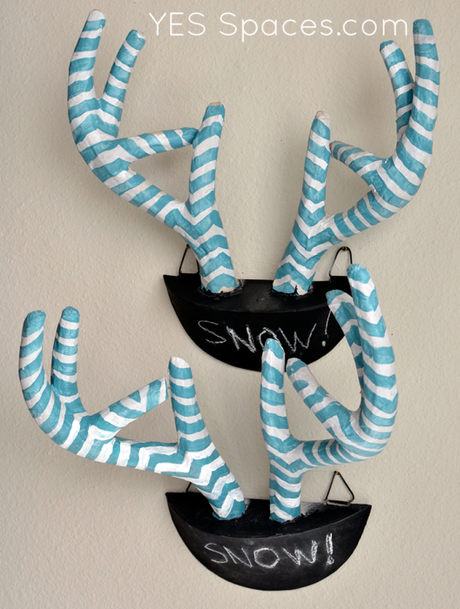 DIY Chevron Wall Antlers