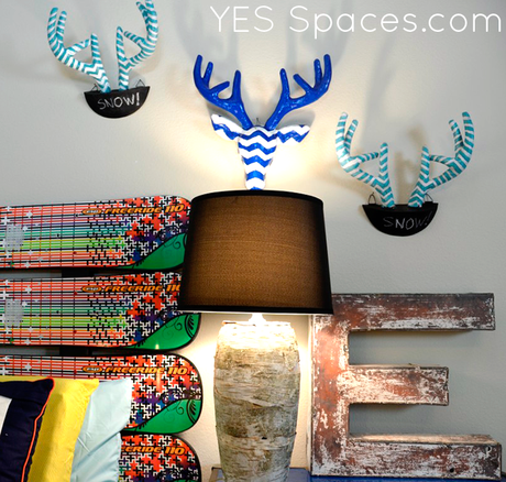 DIY Chevron Wall Antlers