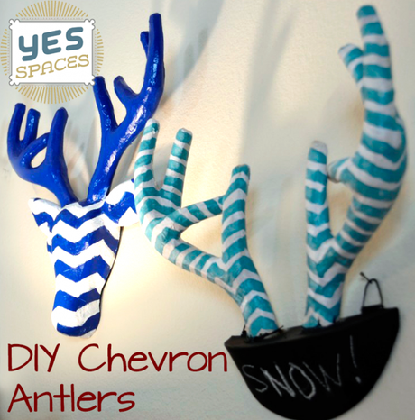 DIY Chevron Wall Antlers