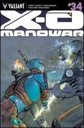 X-O Manowar #34 Cover - Pastoras Variant