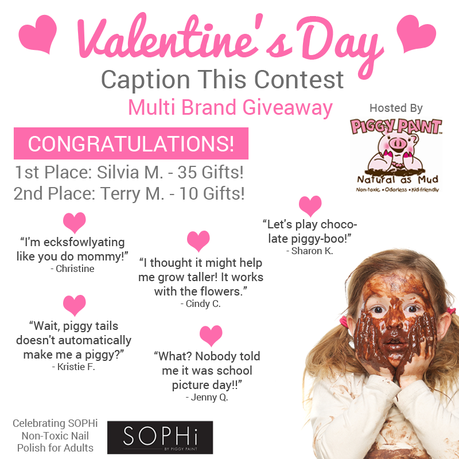 Piggy Paint's Valentine's Day Caption This Contest Winners!