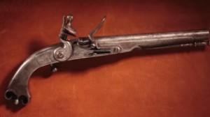 The gun was part of the man's collection of 18th-century antiques.