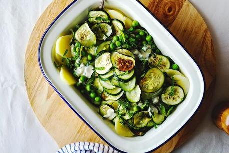 zucchini, salad, healthy, not only green vegetables, easy, lunch, ideas for busy parents, Copyright Al Dente Gourmet Blog