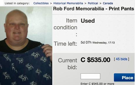 Rob Ford auction cheapens us all