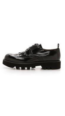 AMI Vibram Sole Brogues lug sole shoes wing