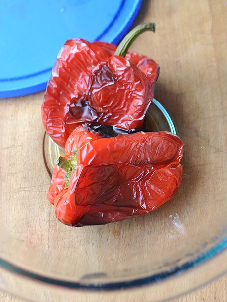 roasted red peppers