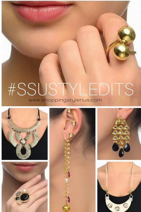 SSU Style Edits | Amethyst by Rahul Popli Ring and Preeti Mohan's Kundan Earrings