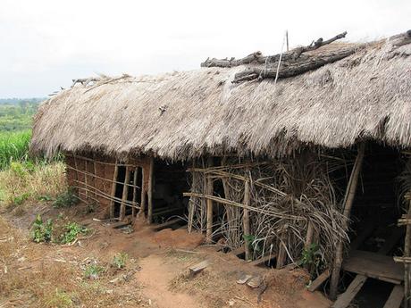 Village latrine in Ghana
