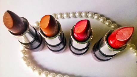 Oriflame The One Lipstick in Cherry Brown, Desert Sand, Berrylicious & Wild Rose Review