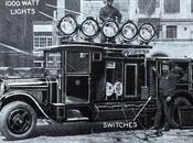 Fire Fighting Dangerous Feat, 1920s More Difficult, Hard See, Firemen Portable Generator Flood Light Made