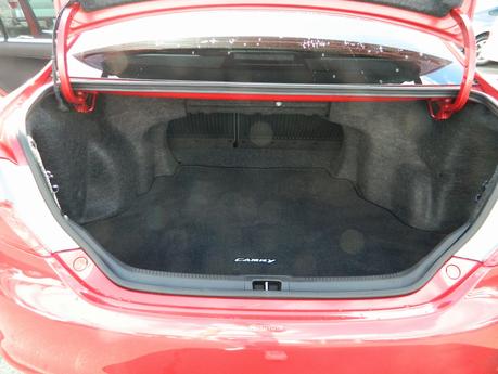 Well designed trunk, a Toyota camry