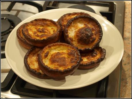 Game casserole with Yorkshire puddings