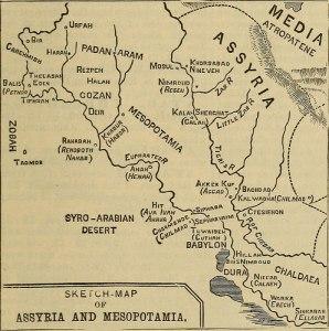 Map of Assyria and Mesopotamia