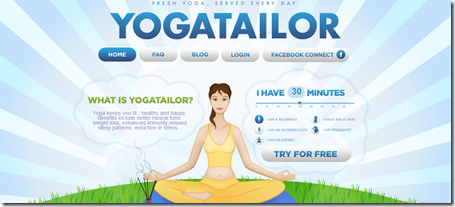 Yoga Tailor Home Page