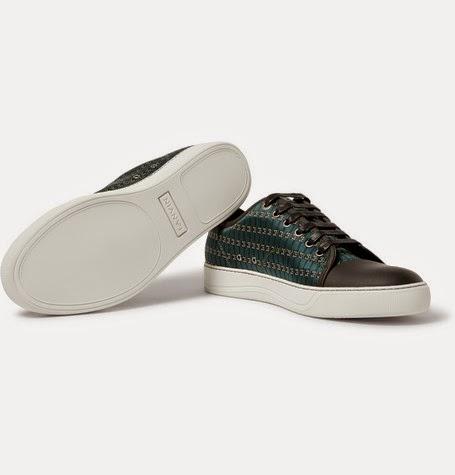 Color With Form:  Lanvin Jacquard Sneakers