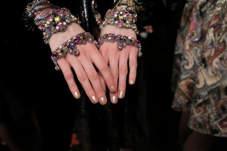 OPI Goes Gold for Reem Acra at New York Fashion Week