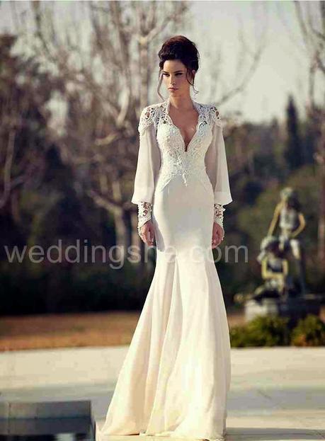 Inspiration: Stunningly Gorgeous Long-sleeved Wedding Gowns