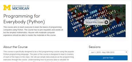 From Beginner to Master, 5 Free Online Courses You Should Learn in 2015 online-course-python