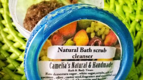 Camelia's Natural & Handmade Natural Bath Scrub Cleanser Review