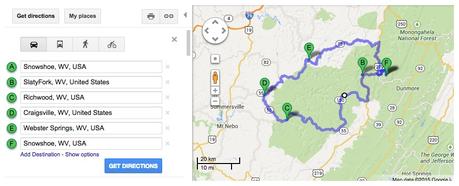 Highland Scenic Highway Map