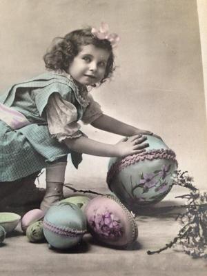French Easter Postcard