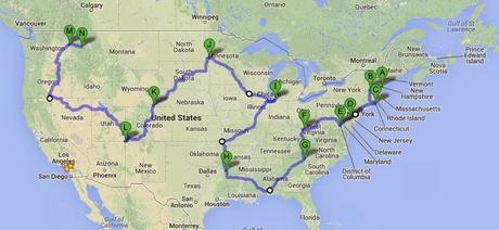 How to drive through all 48 of the contiguous United States