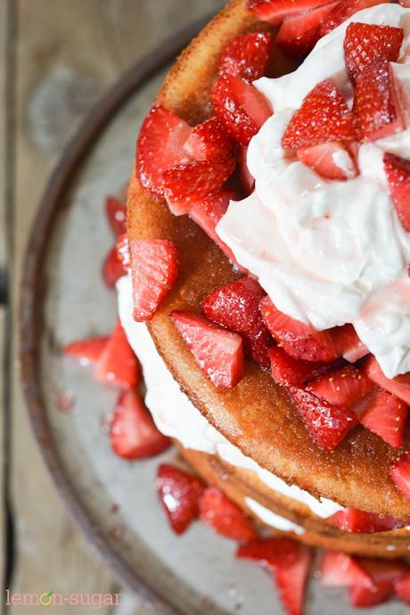 Strawberries & Cream Cake