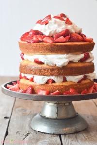 Strawberries & Cream Cake