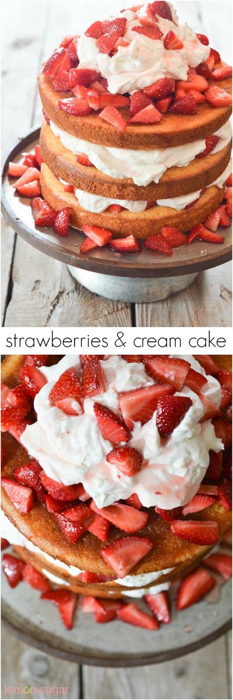 Strawberries & Cream Cake