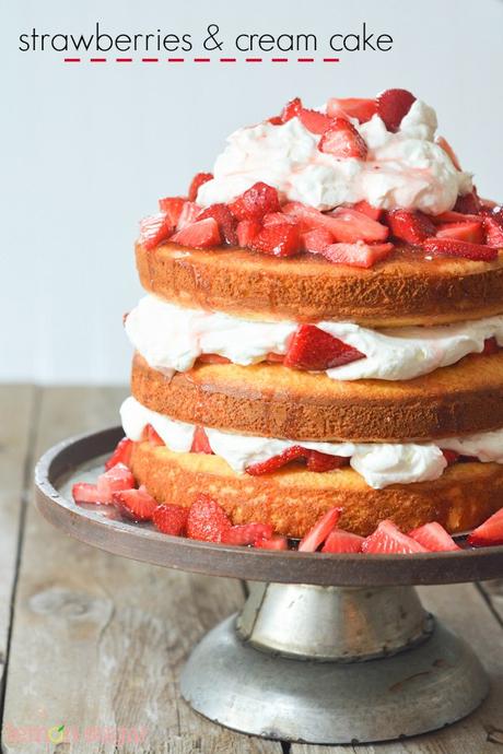 Strawberries & Cream Cake