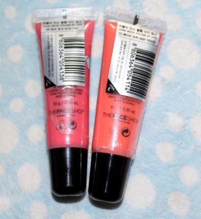 You Make Me Glam, Volume My Lips 1. Baby Peach and 2. Rose Pink