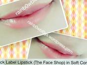 Lipstick Day: Black Label Soft Coral No#02 Face Shop