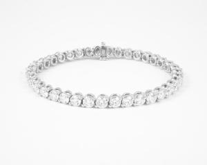 Forevermark by A. Link 8.00 ctw Diamond Line Bracelet with Round Brilliant Forevermark Diamonds set in 18k White Gold