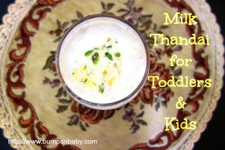 thandai recipe for toddlers and kids