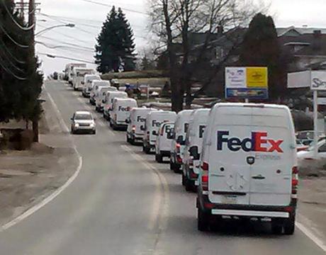 Pittsburg FedEx honor one of their own with an incredible procession