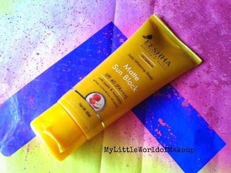Eeshha Herbals Matte Sun Block with SPF 40 - UV Defense Review Eeshha Herbals Matte Sun Block with SPF 40 - UV Defense Review