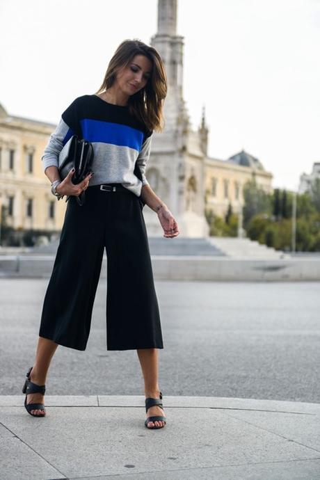 gauchos-and-color-block-sweater