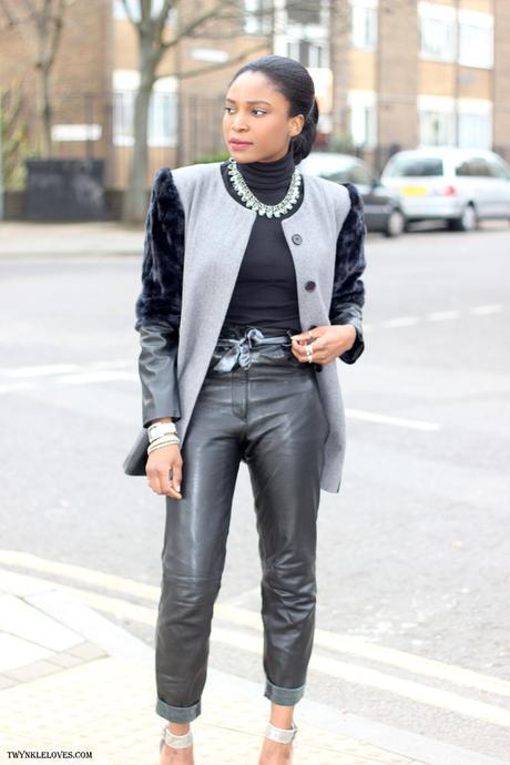 LEATHER AND GREY