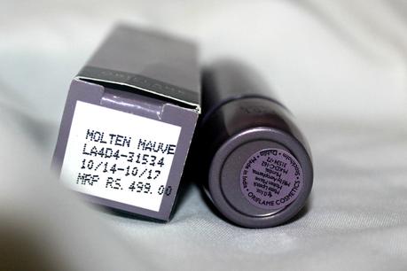 Oriflame The One Matte Lipstick in Molten Mauve: Review and LOTD