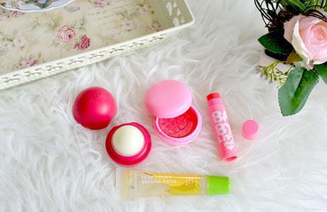 7 Lipbalm Collection - Genzel Kisses (c) - Burt's Bees - Maybelline - Lip Ice - EOS - Fruit's and Passion