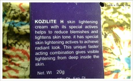 #EthicareRemedies #Kozilite H Skin Lightening Cream