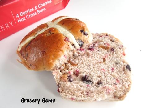 Review: M&S Berries & Cherries Hot Cross Buns