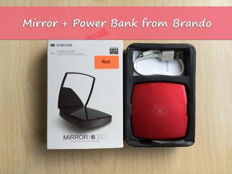 Compact Mirror + Battery Pack from Brando Compact Mirror + Battery Pack from Brando