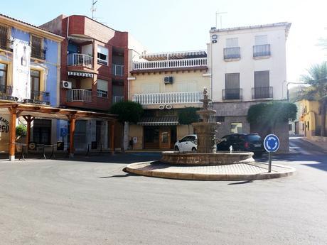 Water fountain roundabout in Pinoso