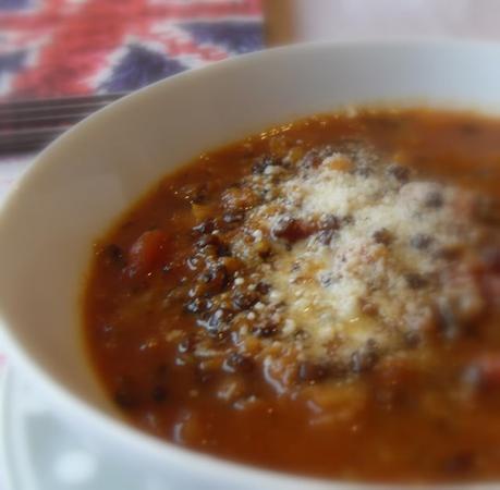 Chunky Puy Lentil and Veggie Soup