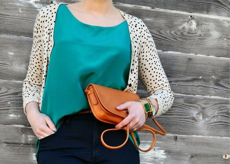 look of the day, silk, vintage coach, catie beatty, fleur d'elise, outfit details, 