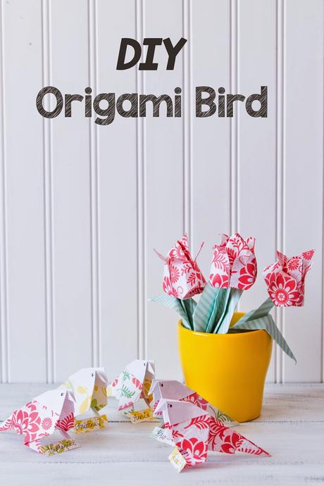 Spring DIY Origami Bird Paper Crafting