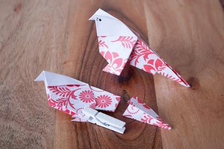 Spring DIY Origami Bird Paper Crafting