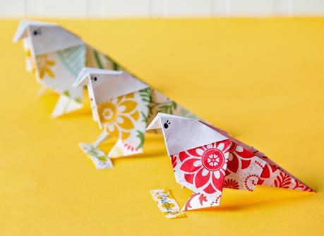 Spring DIY Origami Bird Paper Crafting