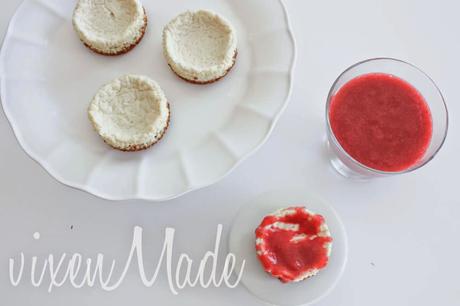 Clean Cottage Cheesecakes with Strawberry Topping